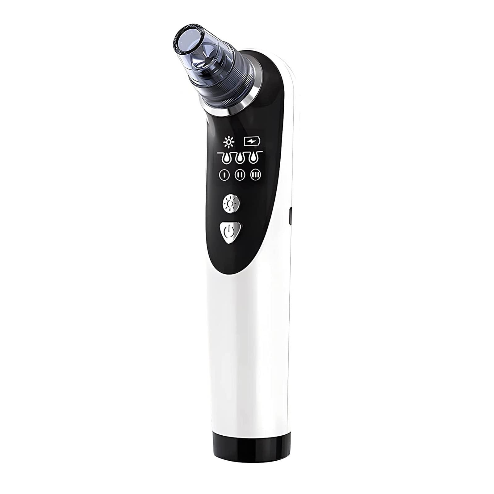 WolFum Aspirador de poros para eliminar puntos negros, extractor de espinillas de limpieza facial, limpiador de poros faciales, herramienta extractora de puntos blancos de comedones de acné,