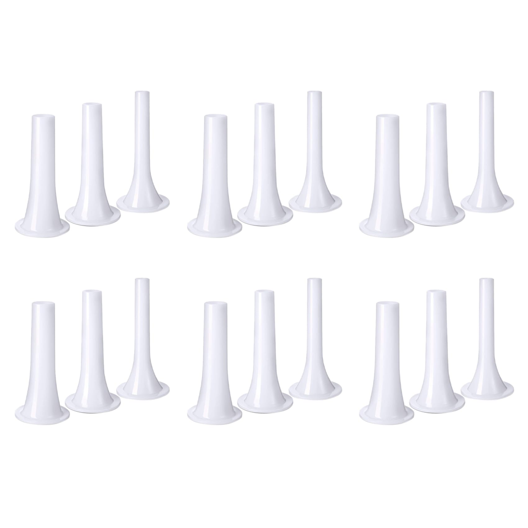 Hndhbfgrt 18Pcs Plastic Sausage Stuffer Tubes Funnels Sausage Filling Tool for Size 5 Meat Grinder Food Grinder 1.5cm,1.9cm,2.3cm