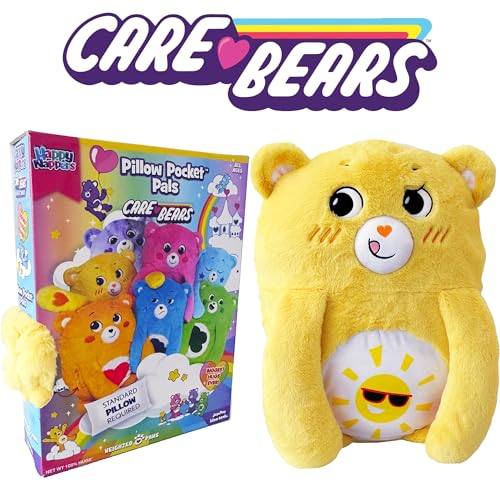 Happy Nappers Care Bears Funshine Bear Pillow Pocket Pal - Plush Animal Case by Happy Nappers - Used condition - Image 8