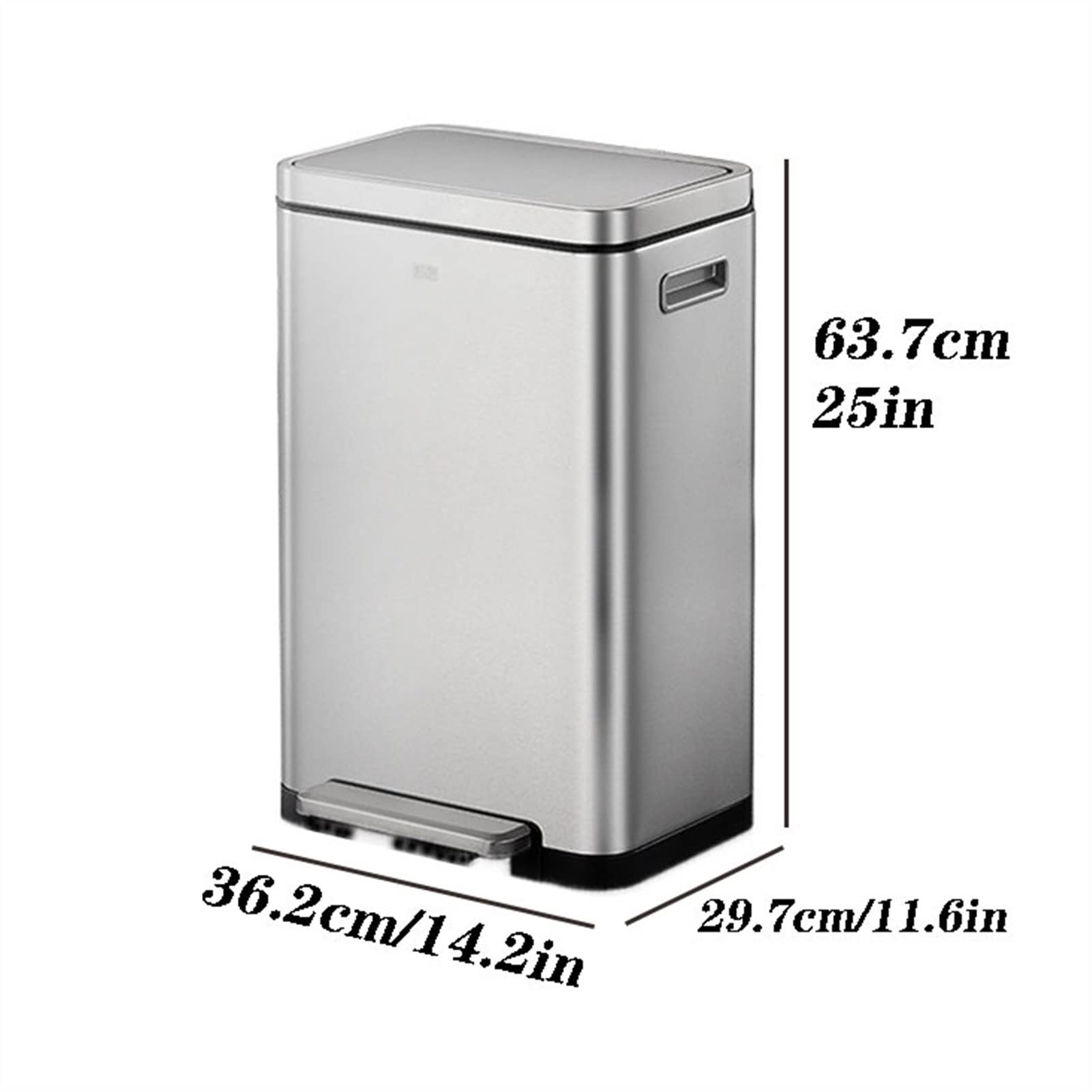 Cubo Basura Cocina Basura Eko Bote De Basura Acero Inoxidable 30