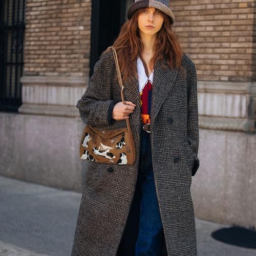 Canvas Messenger Bag Crossbody Shoulder Bag Tote Bag Canvas Bag With Little Dog Pattern2