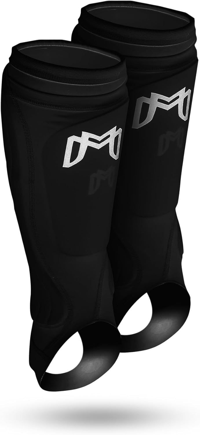 MediCaptain Soccer Shin Guard Sleeves with Padded Protection, Leg Guard for Adult, Teen and Youth Soccer Players, Compression Leg Sleeve for Soccer, Comes with Shin Guards, Shin Defender