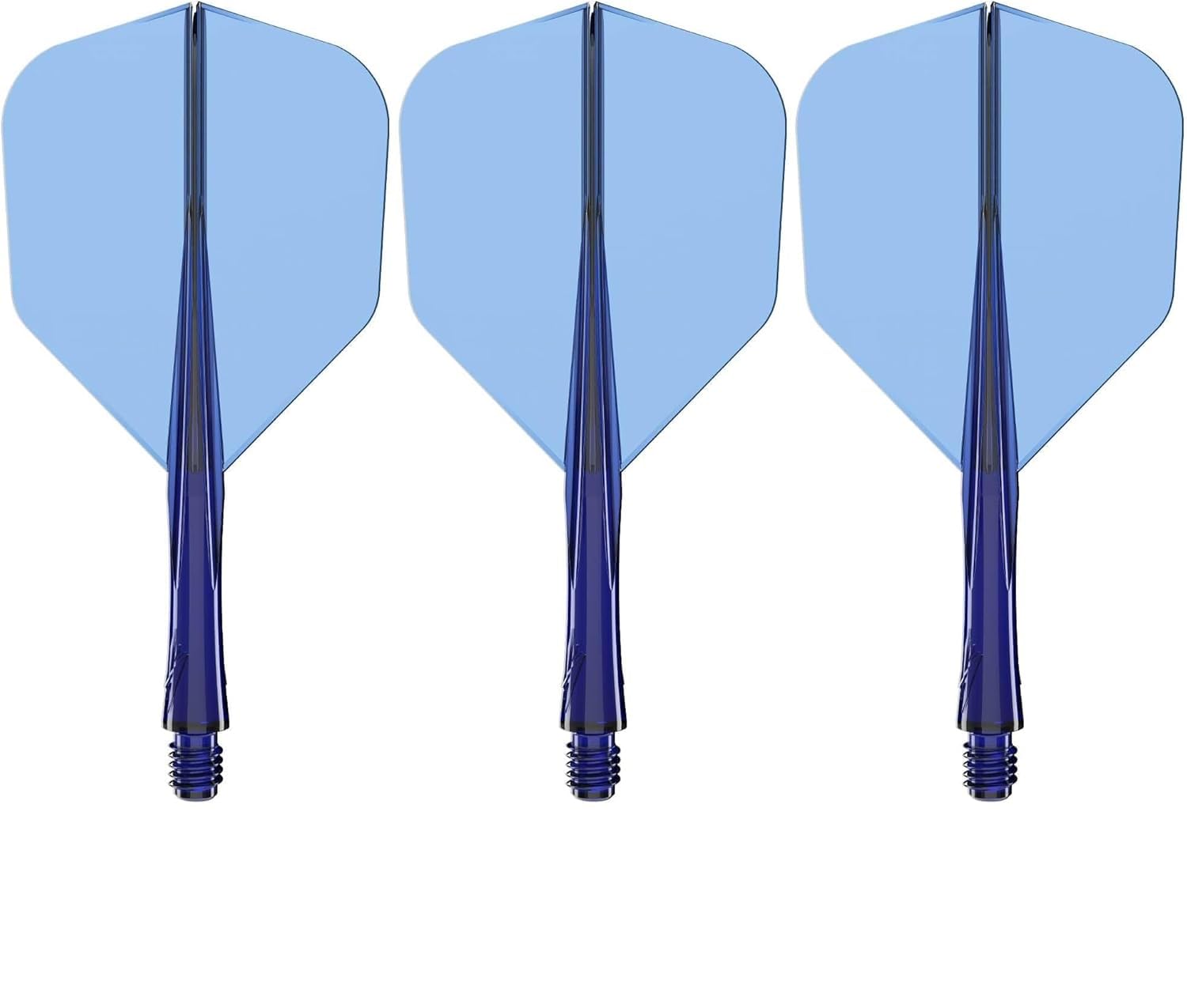 Caliburn SUP Flights & Moulded Shaft Combo | Standard No.6 Dart Flights | Integrated Flight & Shaft System | Multiple Sizes & Colours. (Blue, Tweenie)
