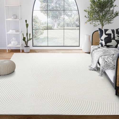 Abani Neutral Cream Area Rug 12'x15'