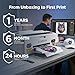 KOMHOW R1390 DTF Printer - A3 Tshirt Printing Machine, Direct to Film Heat Transfer Printer with White Ink Circulation System, DIY Print for Clothing(Includes Oven)