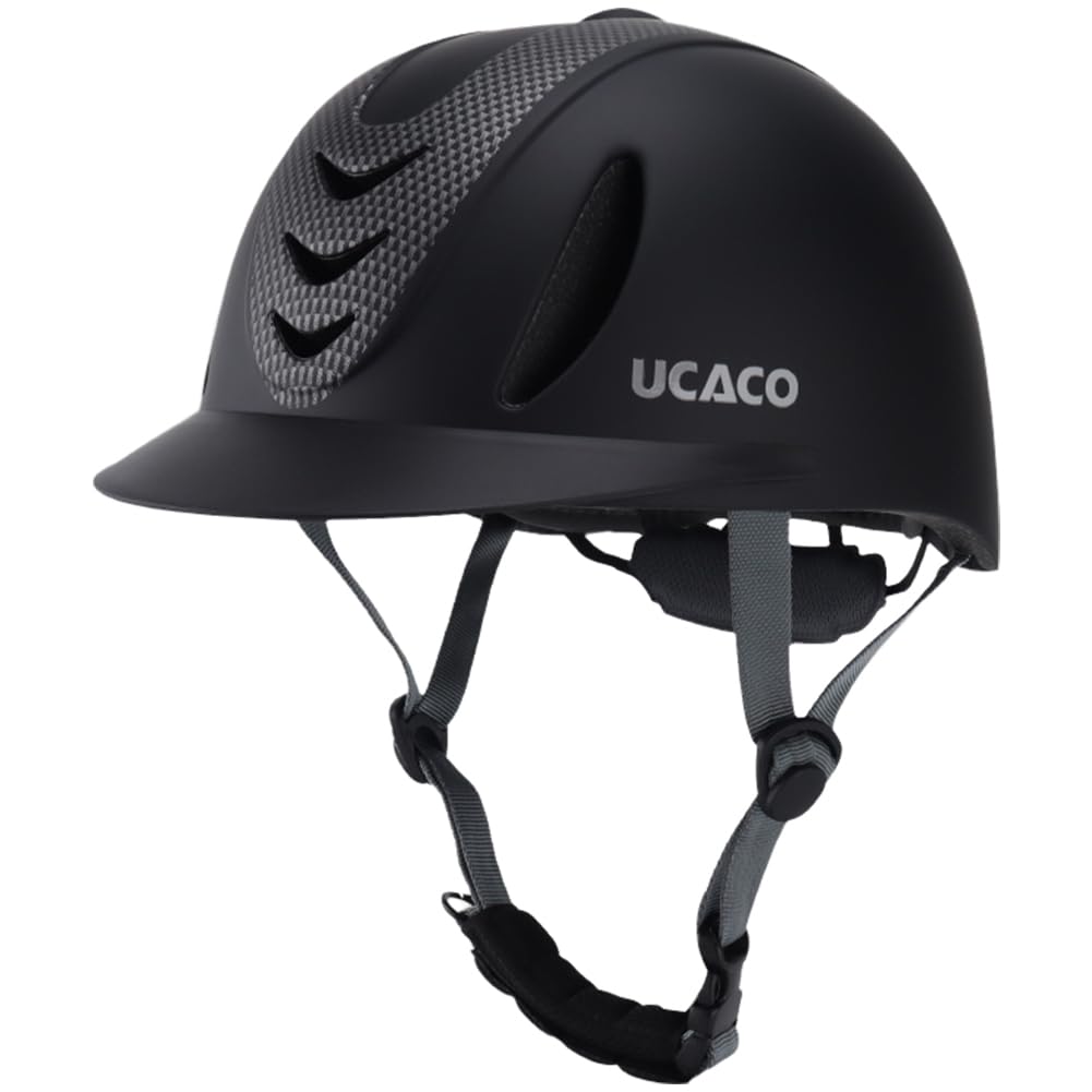 Amazon.co.jp: 馬術用ヘルメット 乗馬用 56-61調整可能 通気性 耐久性