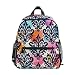 QMIN Kinder Rucksack Tribal Boho Damast Muster Kleine Kleinkind Vorschule Schultertasche Reise Elementary Kindergarten Schule Taschen für Mädchen Jungen Kinder