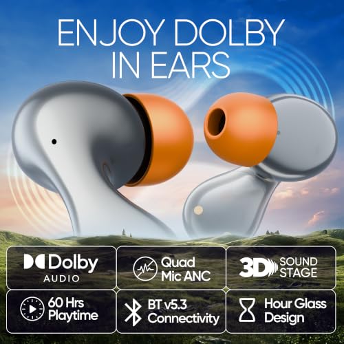 Image of Mivi SuperPods Immersio Pro [New Launch] Quad Mic ANC Earbuds Dolby Audio