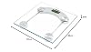BYDIZ Digital Scale Bathroom Weighing 180 Kg Capacity Tempered Glass (Square)