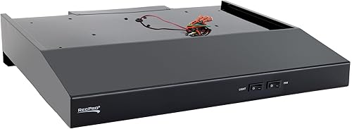 RecPro Campana extractora RV con filtro de carbón y lámpara LED, motor de 12 V CC, 60 W de eficiencia energética, filtro de carbón integrado, diseño