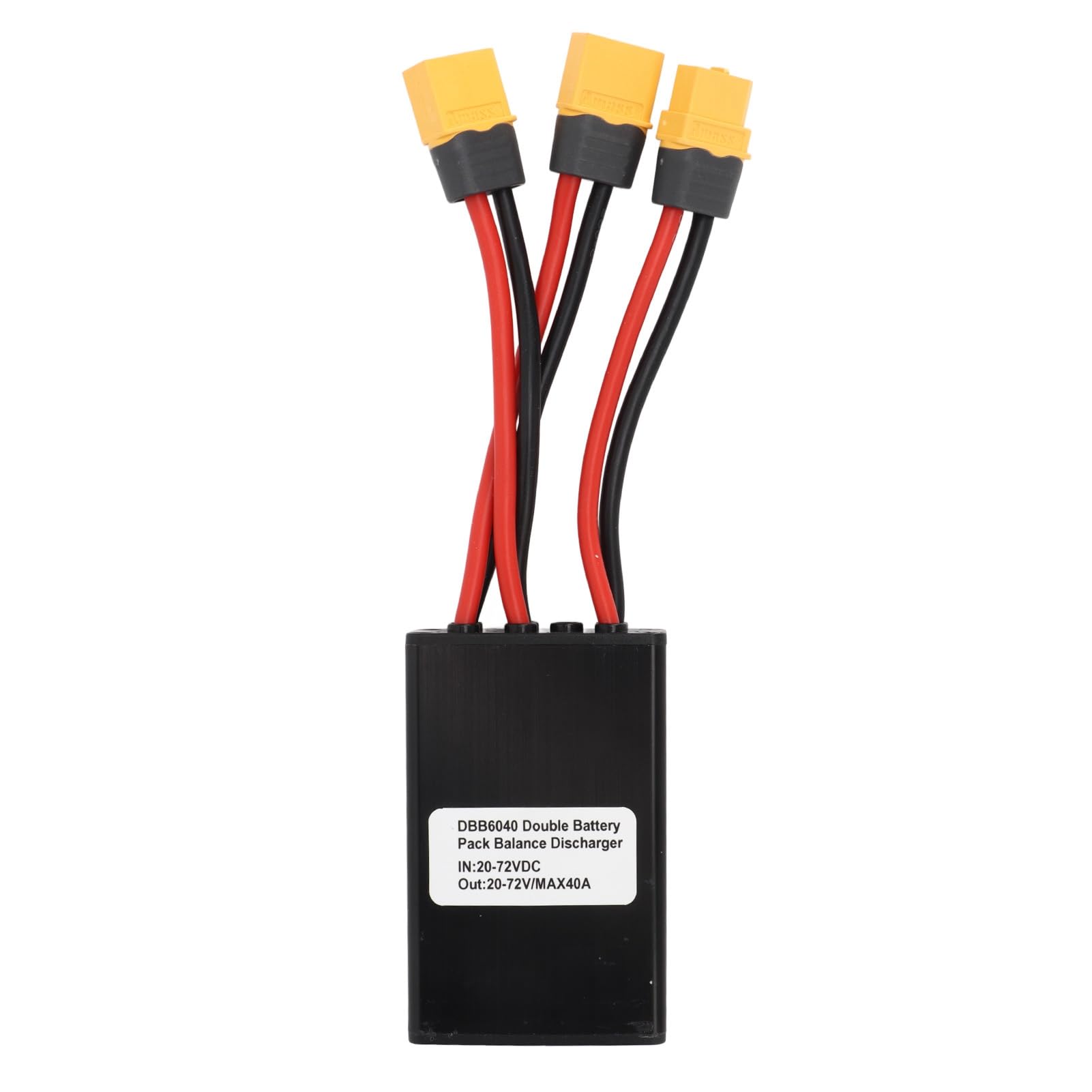 Yunseity Adattatore Modulo Parallelo Doppia Batteria per Bici Elettrica, Convertitore di Scarica DC 20V-72V con Interfaccia XT60 per Maggiore capacità e Gestione Energetica (40A)