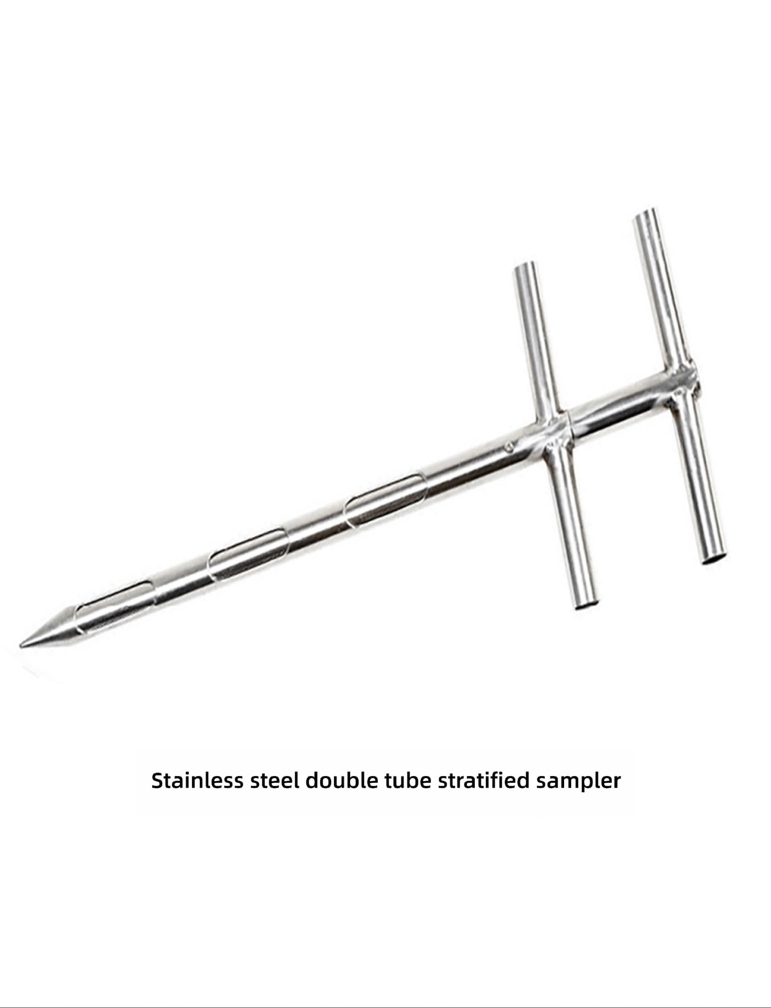 Sonda per campionatore di polvere di grano, strumento di campionamento in acciaio inossidabile per misurazione della granulometria di riso e mais (ID 19 mm 80 cm) - durevole e preciso