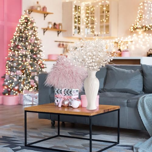 24 Pack Christmas Tree Decorations Picks and Sprays, Christmas Ornaments Artificial Glitter Berry Stems Branches Picks Twigs for Xmas Tree Vase Filler Home Holiday Decor (White-A) by SY Super Bang - Image 8