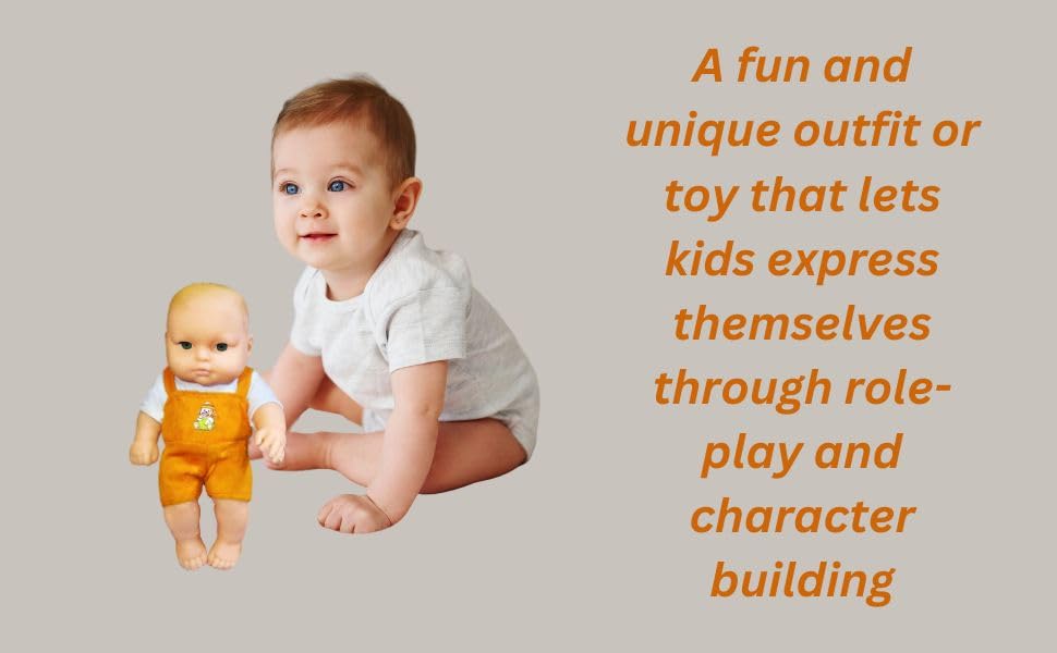 Image of BKDT Marketing Cute Little Boy Doll for Kids Moveable Legs & Arms with Removable Clothes Set 28 cm - Birthday /Return Gift