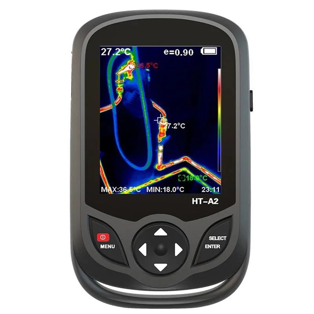 Termocamera, Termocamera portatile HT-A2 Risoluzione 256X192 Rilevatore di immagini IR a infrarossi