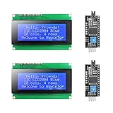 pantalla lcd 4x20 arduino 【Admite interfaz IIC】 Solo se necesitan dos puertos de E / S, lo que permite ahorrar más para otros usos. Puede ajustar el contraste con el potenciómetro en su parte posterior. Si no desea la luz de fondo, también puede desenchufar la tapa del puente en la parte posterior de la pantalla LCD.