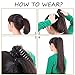 Ponytail Extension Extensiones de Cabello Natural Clip Coleta Sintética Coletero Pelo Postizo...