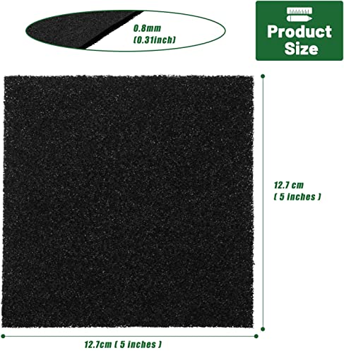 10 Pack Square Compost Bin Filters Spare Activated Carbon Filter Sheets For Indoor Kitchen Compost Bucket Countertop And Recycle Bin (5 Inches) #TOP1
