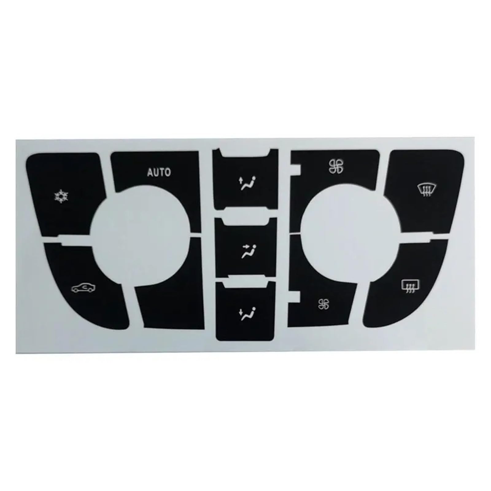 Car Button Sticker Compatible with Opel for Astra Interior Button Stickers 1PCS Sticker Repair Decal Climate Control CD MP3 Panel Replacement Set(Size1)