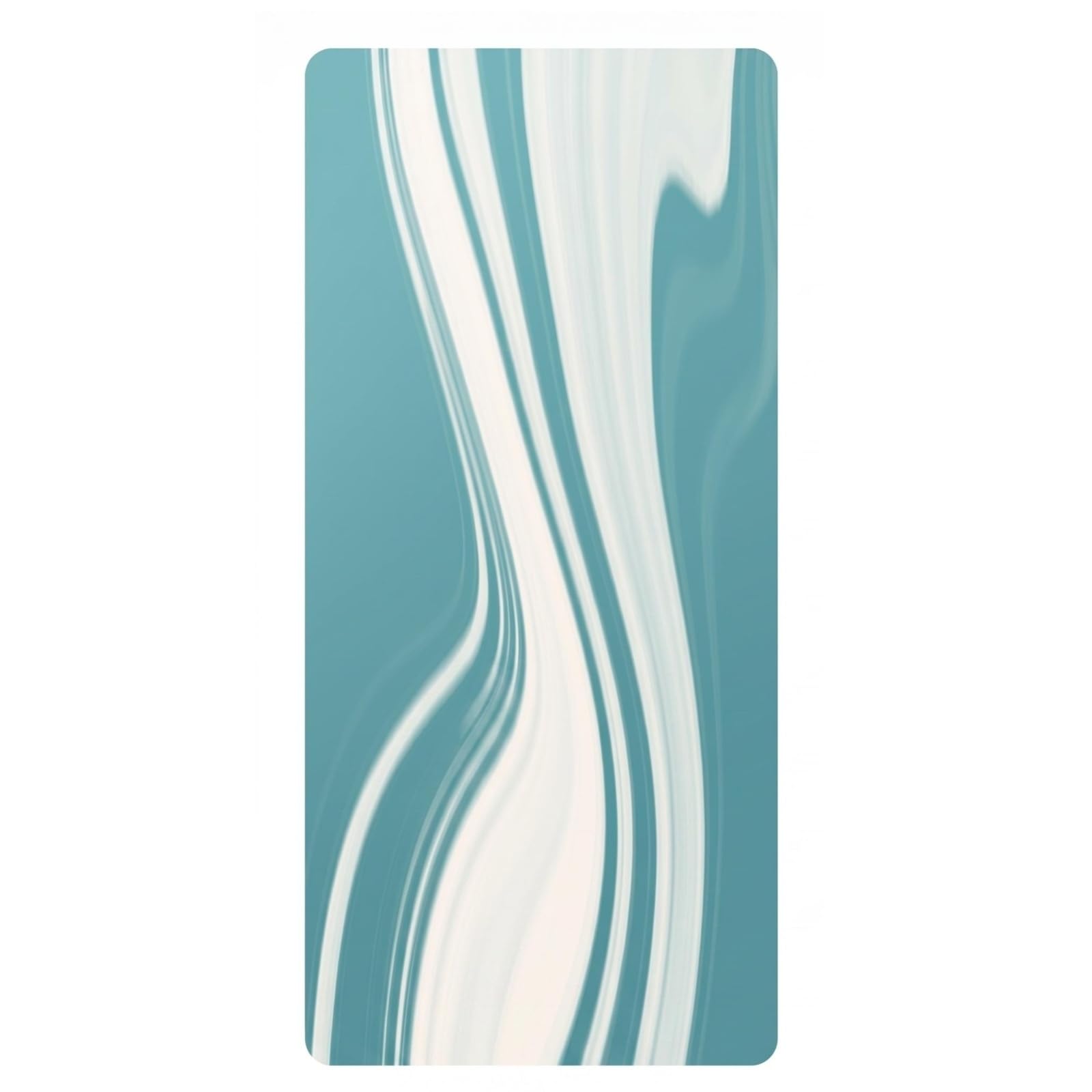 MYADDICTION Dark Underside Marbled Exercise Mat Contrast Design Exercise Mat with Strap Rectangular Fitness Gear Non Slip, Sky Blue-image-49
