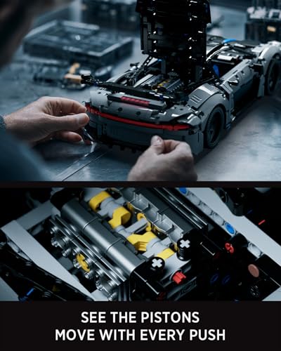 Nifeliz Kit Maquette Hypercar pour Adultes, Technique Jouet de Construction de Voiture de Sport, Décoration & Cadeau pour Hommes et Femmes (2362 Pièces, NF10328) – vue 5