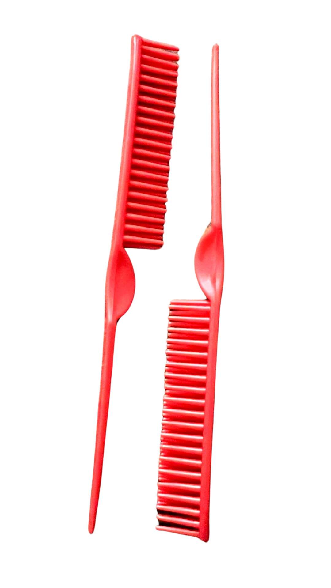 3 Row Styling Comb For Detangling, Defining And Separating Curls (Bright Red)