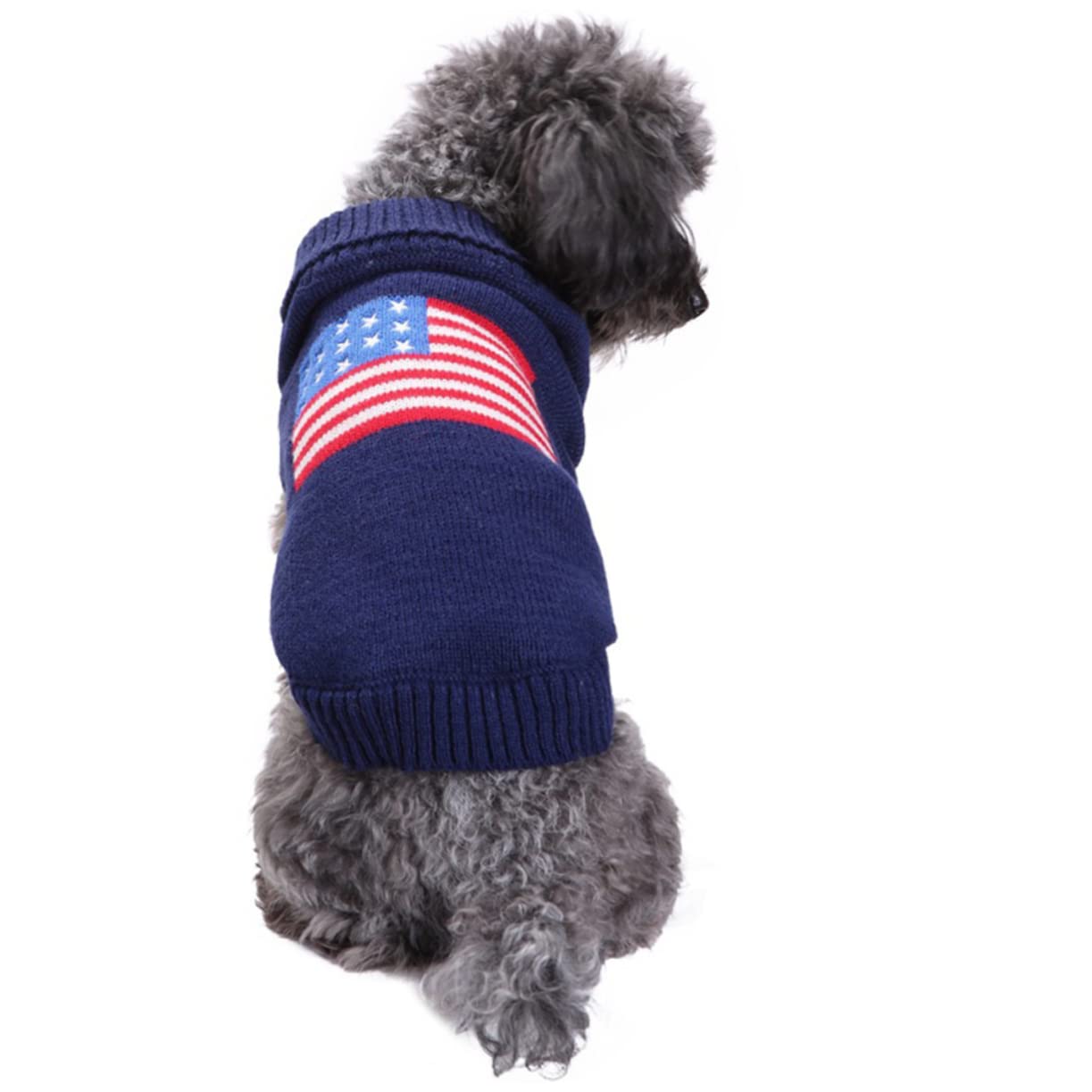 minkissy Lot de 3 Tricots pour Animal de Compagnie - Pull d'hiver pour Animal de Compagnie - Pull de Noël en Tricot pour Chien - Vêtements Amusants pour Chien - Sweat à Capuche pour Animaux de