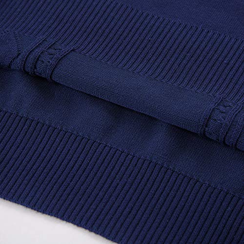 Paul Jones Men's V Neck Sweater Vest Knitted Pullover Sweaters Vest Size M Blue #TOP5