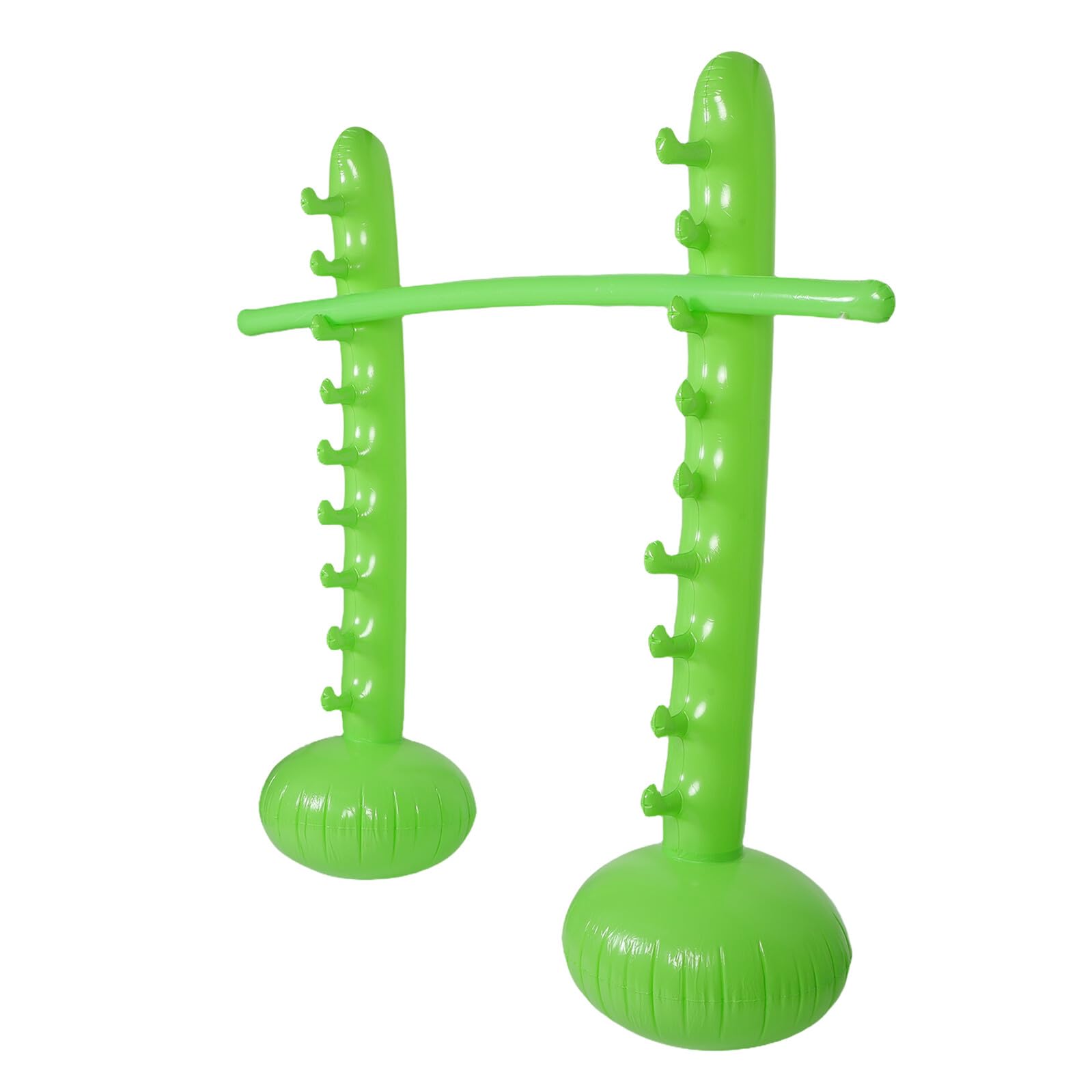 UPKOCH Juego de Barra de Salto Inflable Verde 180 CM para Exteriores Equipo de Agilidad Saltos Ajustable Resistente PVC para Fiestas Infantiles Juegos de Jardín y Piscina
