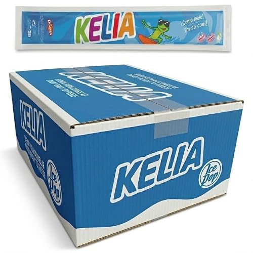 Polos Flash Kelia para Congelar Sabores Fruta – Caja 90x65ml o 60x105ml, Bebida Refrescante Infantil, Pack Ahorro Verano Sin Gluten y Sin Lactosa (Caja 60 polos 105ml)