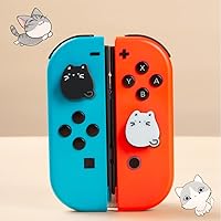 Vista 5 de PERFECTSIGHT Switch Joycon - Tapones de silicona para Nintendo SwitchSwitch LiteSwitch OLED, cubierta de botón analógico suave para NS Joycon