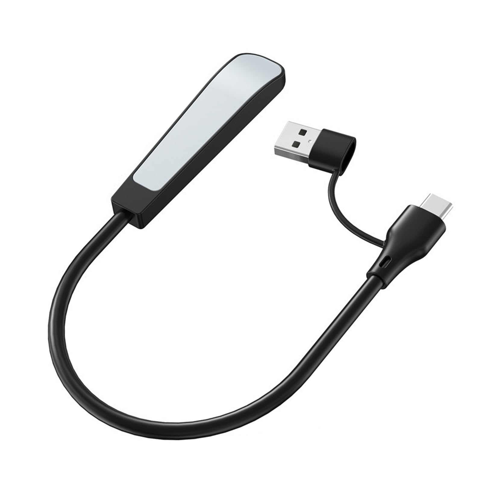 Tsynapter Flexible USB Type C LED Book Light Small Table Reading Lamp Portable Night Light for Student Desktop Laptop Computer Rotatable Reading