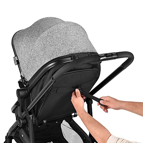 Carrinho Passeio Beyond 2 em 1 Assento Moises 0-15kgs Cinza Multikids Baby - BB429
