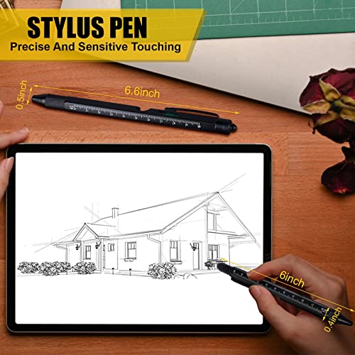 Gifts For Men Dad Fathers Day From Daughter Son, Multitool Pen Set, Cool Gadgets Gifts For Husband Grandpa, Unique Multi Tool With Led, Stylus, Level, Screwdriver, Flathead #TOP6