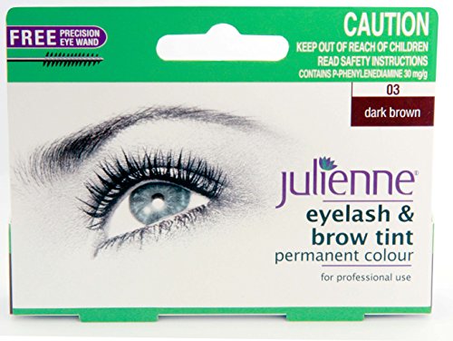 Julienne Eyelash And Eyebrow Permanent Dark Brown 03 Colour Tint 15Ml