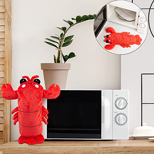 Image of Microwavable Heating Pad for Period Cramps, Cuddly Warming Pillow, Cute Lobster Plush Stuffed Animal Menstrual Heating Pad for Girls Unique Christmas Birthday Gifts for Girlfriend Daughter Mom