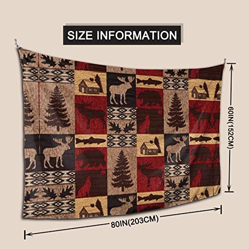 Lodge Bear Deer Fish Printed Wall Decor Tapestry, Mural Dorm Home Decor For Bedroom Living Room #TOP3