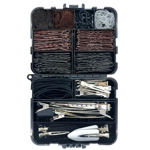 160Pcs Hair Accessories Kit for Women Girls, Complete Bobby Pins Set with Storage Box, Perfect for Dance Competition, Ballet, Updo Hairstyles, Travel and Daily Use