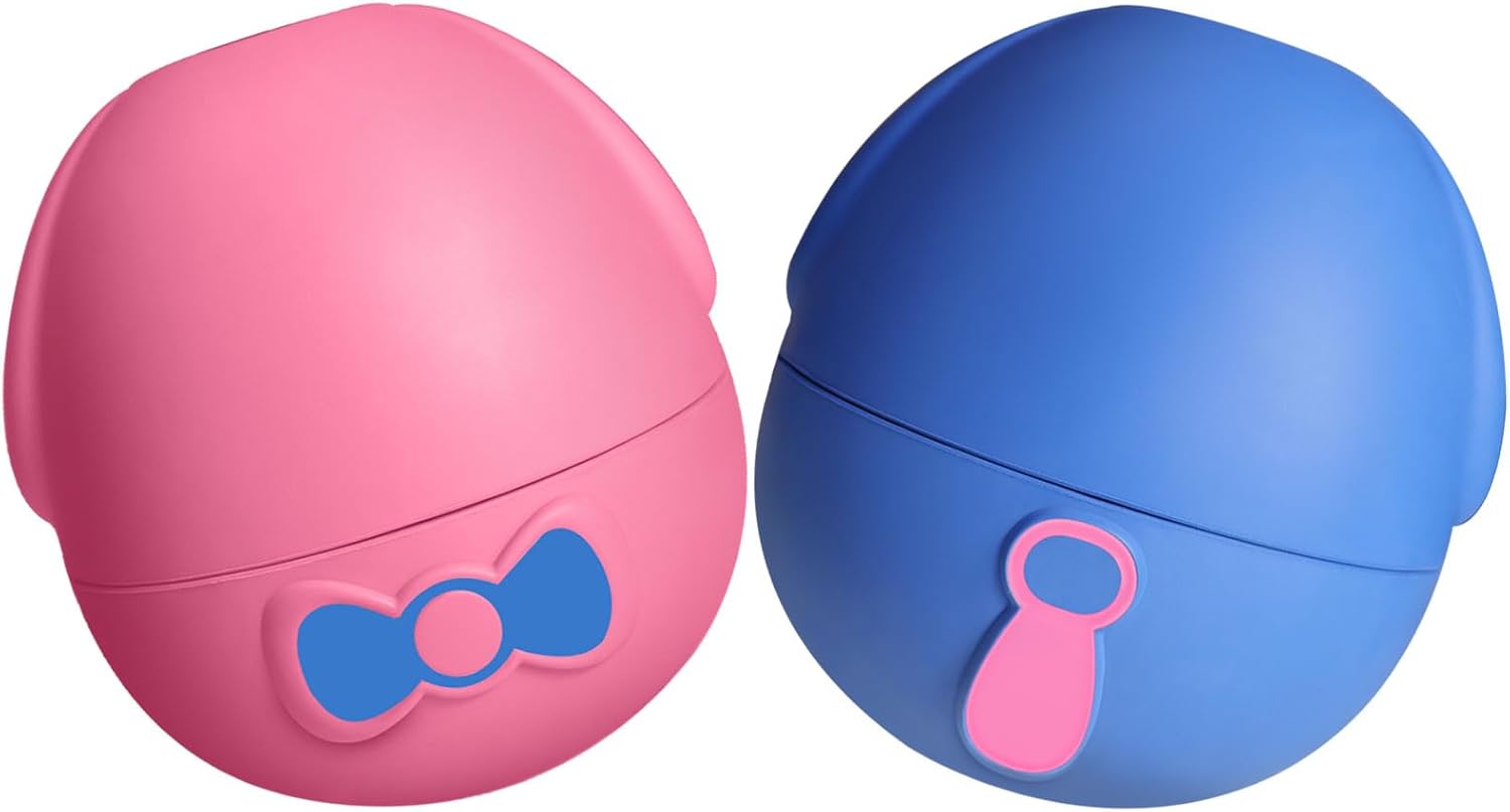 Yipetor 2P Dog Wobbly Frozen Treat Toy, Long-Lasting Interactive Dog Toy to Keep Your Pup Distracted, Slow Feeder for Healthy Eating -for Large Dogs (Pink+Blue)