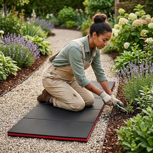 Tapis de mécanicien pliable coussin à genoux mousse EVA garage - 6