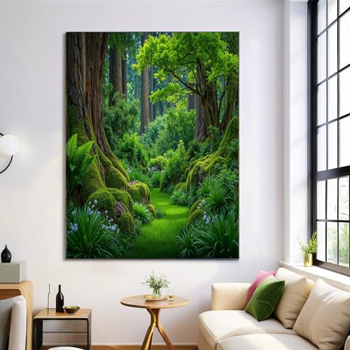 Impression sur Toile Forêt pour Salon Apaisant 70x100cm