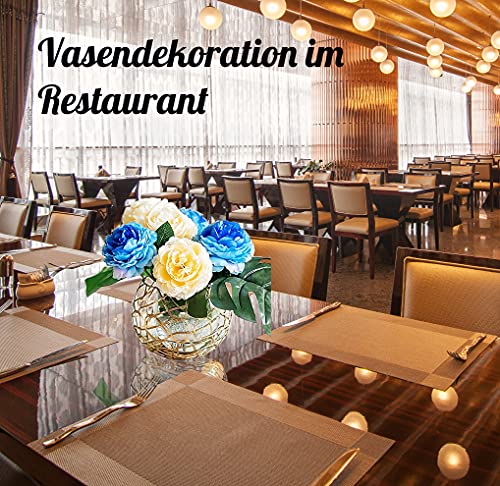 Kandelaar 3-delige set, kandelaar goudkleurig metaal kandelaar voor woonkamer slaapkamer vintage decoratie, bruiloft banket Kerstmis kandelaar 9 x 9 cm /13 x 13 cm /17 x 17 cm - Image 7