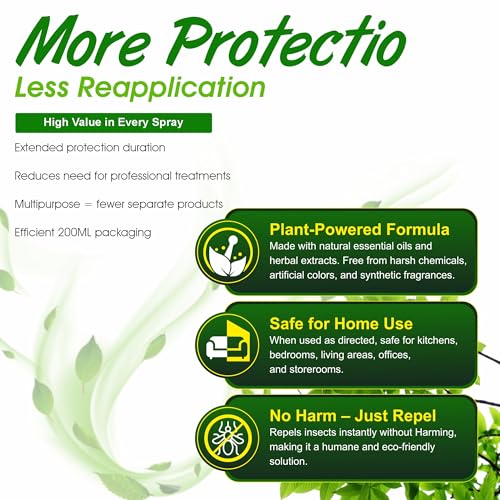 Image of Go Garden All-in-One Pest Control Insect Repellent Spray 200 ML | Multi-Purpose Home Pest Control for Lizard, Ant, Termite, Bed Bugs, Spider, Fly, Centipede & Mouse | Non-Toxic | Indoor & Outdoor Use