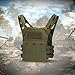 ZYXTIM Tactical Utility Vest Airsoft Lightweight Breathable Polyester Sports Vest Adjustable Quick Releas for Outdoor & Training Use One Size Green