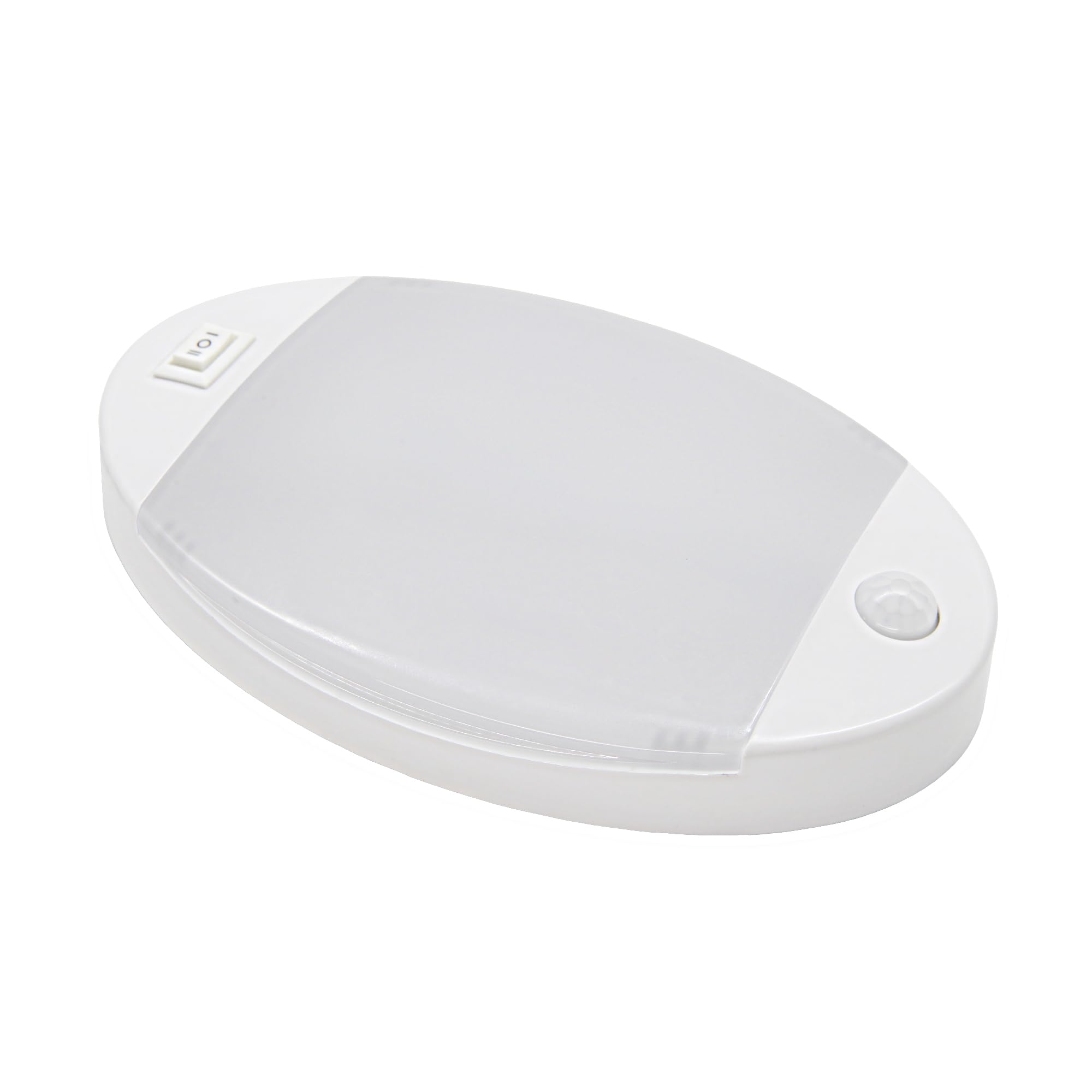 Facon Oval RV Motion Sensor Light - 4W 280LM Warm White (3400K) 12V RV Interior Lighting, LED Ceiling Dome Lights for RV Camper Motorhome Boat