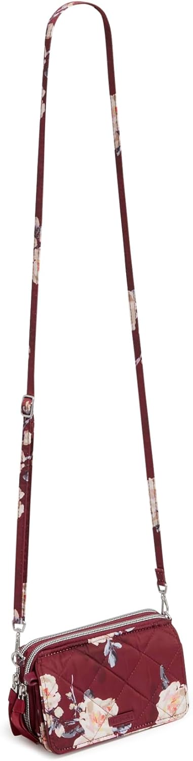 Performance Twill All in One Crossbody Purse With Rfid Protection, Blooms and Branches - Image 2