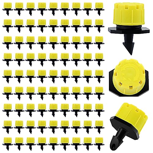 VooGenzek 90 PCS 1/4 Inch Adjustable Irrigation Dripper Sprinklers