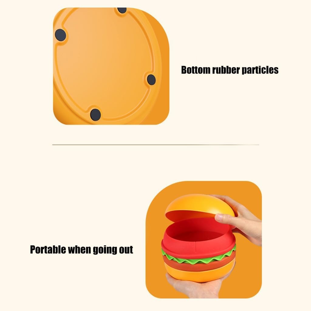 Slow Eating Interactively Pet Bowls Stackable 5 Layer with Rubberized Bottom