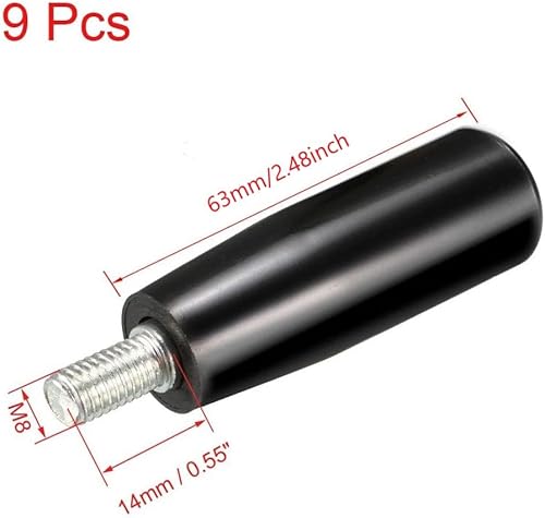 Miniatura 13 de Manija giratoria de la máquina del volante para la fresadora, torno de la máquina de pulir de la máquina Manijas de sujeción de tornillos Perillas