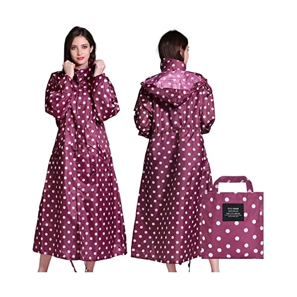 Lama Lange damesregenjas met capuchon, waterdicht, herbruikbaar, opvouwbaar, lange mouwen, voor volwassenen,voor dames, voor op de fiets, motor, tijdens paardrijden, wandelen, trektochten